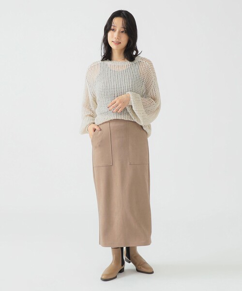 B:MING by BEAMS（ビーミングバイビームス）の「スエード ベイカー スカート（スカート・レディース・グレー/ベージュ・SMALL/MEDIUM）」の7枚目の写真