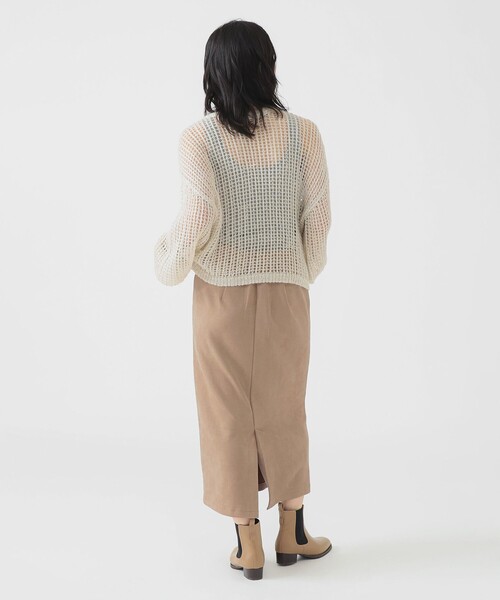 B:MING by BEAMS（ビーミングバイビームス）の「スエード ベイカー スカート（スカート・レディース・グレー/ベージュ・SMALL/MEDIUM）」の9枚目の写真