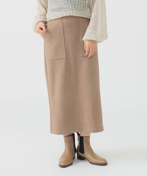 B:MING by BEAMS（ビーミングバイビームス）の「スエード ベイカー スカート（スカート・レディース・グレー/ベージュ・SMALL/MEDIUM）」の10枚目の写真