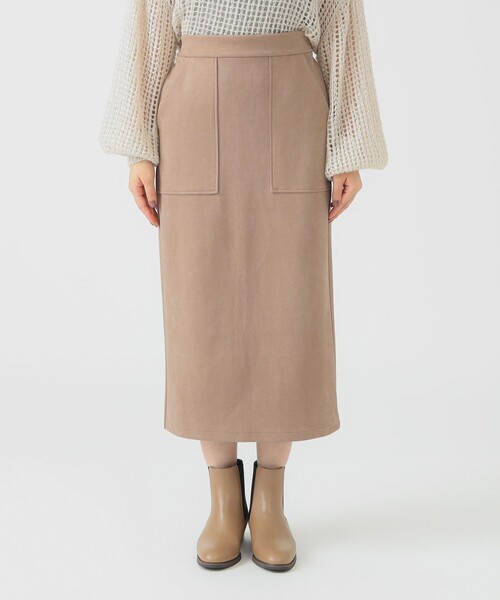 B:MING by BEAMS（ビーミングバイビームス）の「スエード ベイカー スカート（スカート・レディース・グレー/ベージュ・SMALL/MEDIUM）」の11枚目の写真