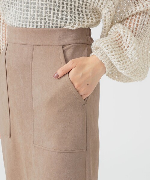 B:MING by BEAMS（ビーミングバイビームス）の「スエード ベイカー スカート（スカート・レディース・グレー/ベージュ・SMALL/MEDIUM）」の15枚目の写真