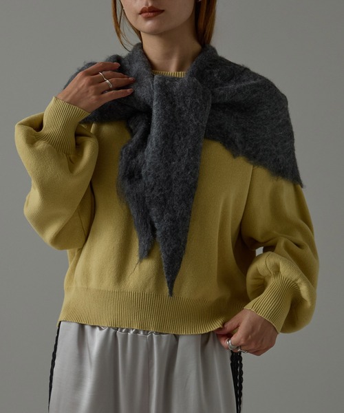 シャギーニット マルチウェイスカーフ（ストール/ショール）｜r