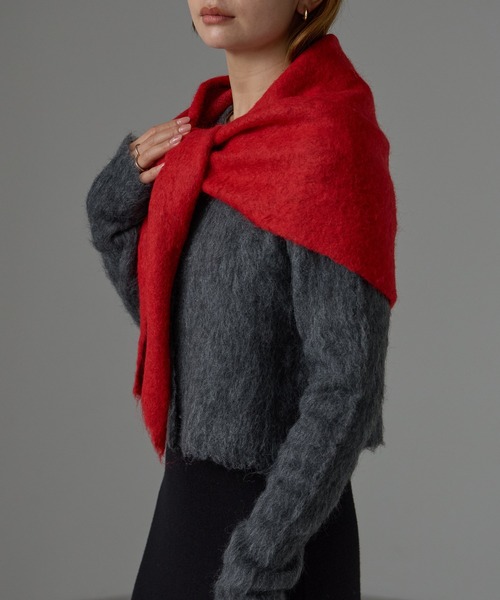 セール】シャギーニット マルチウェイスカーフ（ストール