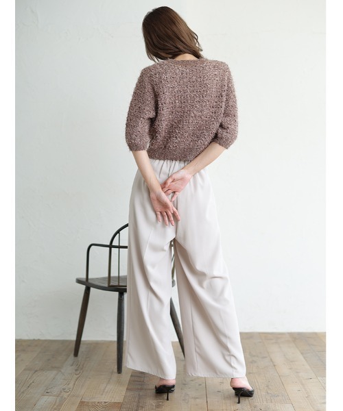 fifth（フィフス）の「ポケット付ハイウエストスラックスパンツ（その他パンツ・レディース・ブラック/グレイッシュベージュ/ライトブラウン/ライトグレー・XS/S/M/L）」の20枚目の写真