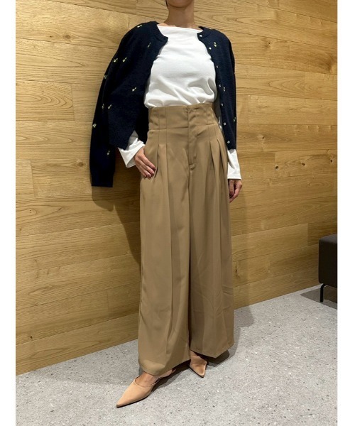 fifth（フィフス）の「ポケット付ハイウエストスラックスパンツ（その他パンツ・レディース・ブラック/グレイッシュベージュ/ライトブラウン/ライトグレー・XS/S/M/L）」の12枚目の写真