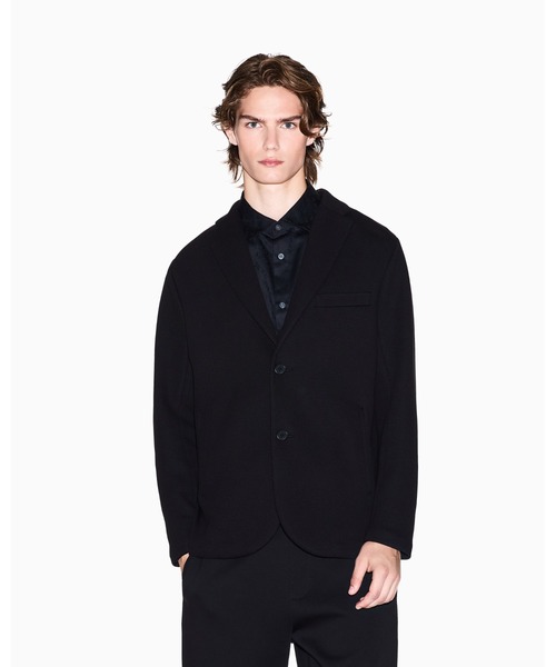 新品　未使用品　タグ付　アルマーニ　テーラード ジャケット ブラック　百貨店購入 EMPORIO ARMANI ジャケット テーラードジャケット 「エンポリオ