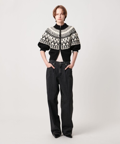 AEWEN MATOPH＞ノルディックジップニットカーディガン（カーディガン