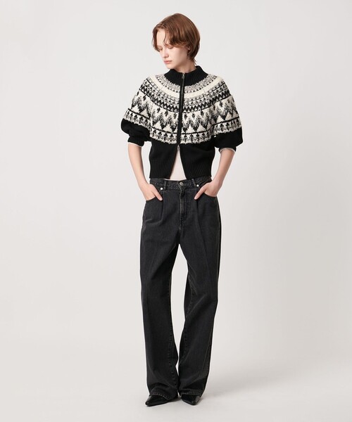 AEWEN MATOPH(イウエン マトフ)の「<AEWEN MATOPH>ノルディックジップニットカーディガン(カーディガン/ボレロ・レディース・ブラック/その他1・FREE)」の5枚目の写真