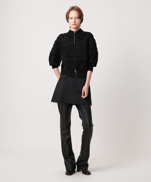 AEWEN MATOPH(イウエン マトフ)の「<AEWEN MATOPH>ノルディックジップニットカーディガン(カーディガン/ボレロ・レディース・ブラック/その他1・FREE)」の6枚目の写真