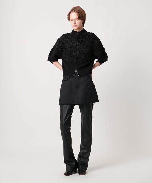 AEWEN MATOPH(イウエン マトフ)の「<AEWEN MATOPH>ノルディックジップニットカーディガン(カーディガン/ボレロ・レディース・ブラック/その他1・FREE)」の8枚目の写真