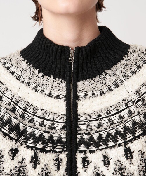 AEWEN MATOPH(イウエン マトフ)の「<AEWEN MATOPH>ノルディックジップニットカーディガン(カーディガン/ボレロ・レディース・ブラック/その他1・FREE)」の10枚目の写真