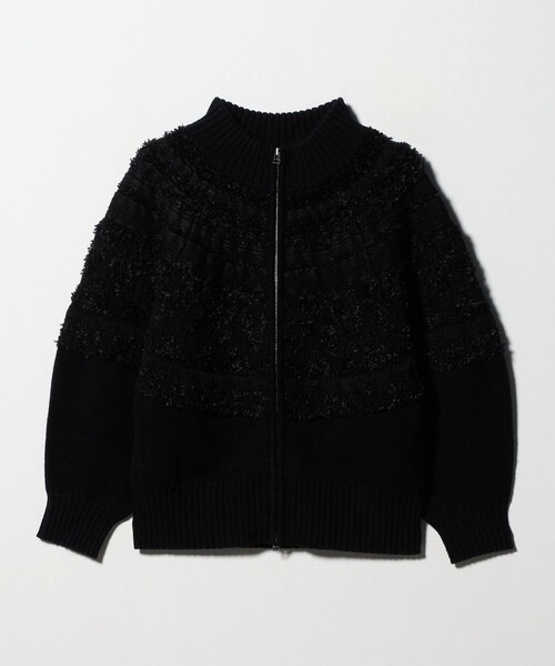 AEWEN MATOPH ハンドニット カーディガン　黒　イウエンマトフ AEWEN MATOPH - 【BLACK】<AEWEN MATOPH>ハンドニット カーディガンの