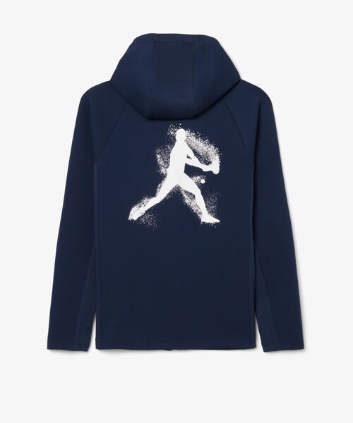 LACOSTE(ラコステ)の「『ノバク・ジョコビッチ』バックプリントセットアップトラックスーツ(ジャージ・メンズ・ネイビー・4/3/5)」の3枚目の写真