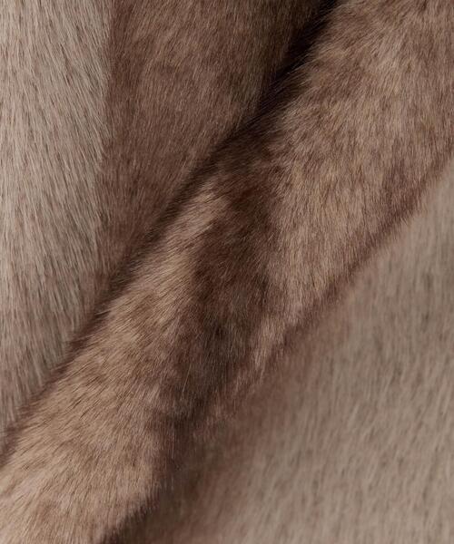 INGNI（イング）の「ストライプエコファースタンドコート（その他アウター・レディース・ベージュ・M）」の10枚目の写真