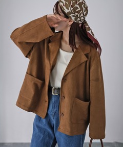 新品未使用　 完売商品　スウェードジャケット ZOZO限定】フェイクスウェードジャケット（その他アウター）｜B.C