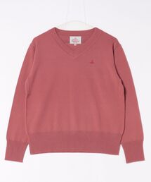 Vivienne Westwood ピンク Vネック 半袖ニット Vivienne Westwood ピンク Vネック 半袖ニット Vivienne