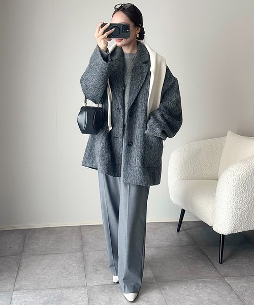 ミドル丈オーバーサイズシャギーコート ミドル丈オーバーサイズシャギーコート 1227 – gypsophila