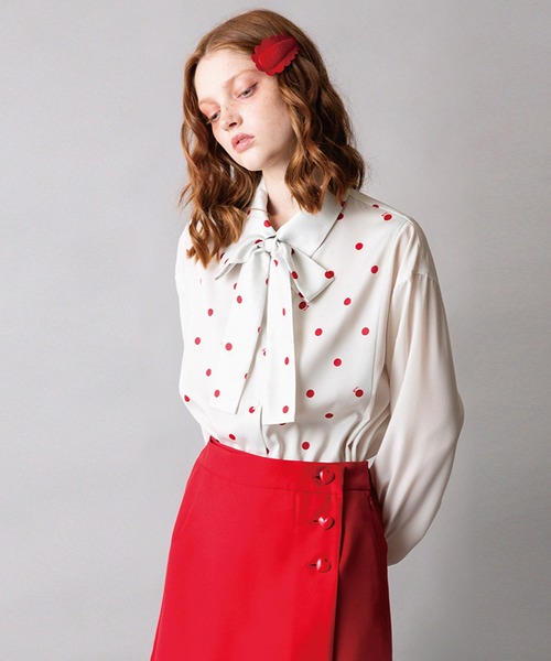 MILK(ミルク)の「milk ドットシャツ(シャツ/ブラウス・レディース・A/B・FREE)」の1枚目の写真