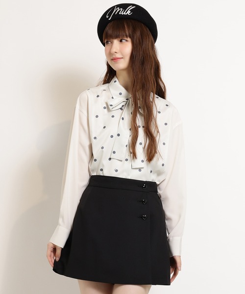 MILK(ミルク)の「milk ドットシャツ(シャツ/ブラウス・レディース・A/B・FREE)」の2枚目の写真