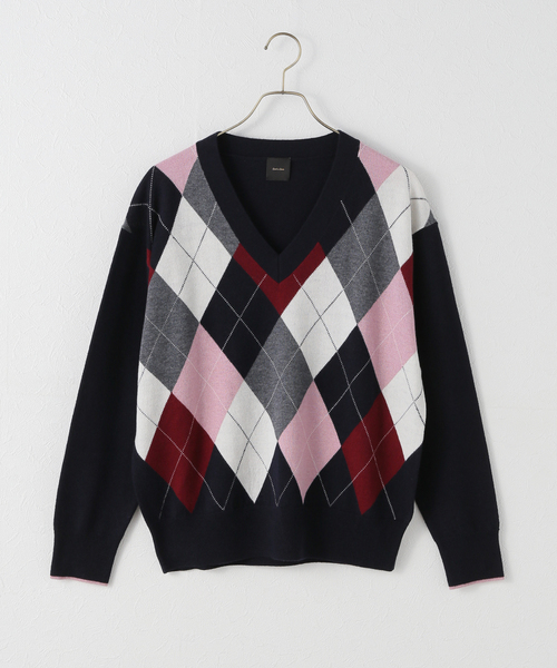 アーガイルVネックプルオーバー（ニット/セーター）｜Spick & Span