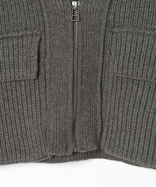 BAYFLOW（ベイフロー）の「[ロングシーズン着用可能]ジップVニットベスト（ベスト・レディース・グレー/ブラック・FREE）」の10枚目の写真