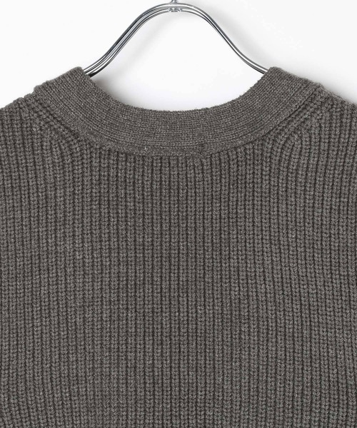 BAYFLOW（ベイフロー）の「[ロングシーズン着用可能]ジップVニットベスト（ベスト・レディース・グレー/ブラック・FREE）」の9枚目の写真