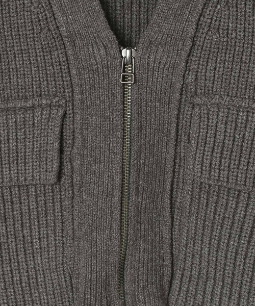 BAYFLOW（ベイフロー）の「[ロングシーズン着用可能]ジップVニットベスト（ベスト・レディース・グレー/ブラック・FREE）」の12枚目の写真