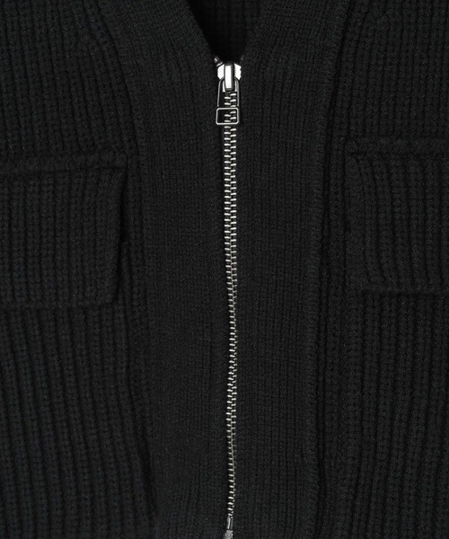 BAYFLOW（ベイフロー）の「[ロングシーズン着用可能]ジップVニットベスト（ベスト・レディース・グレー/ブラック・FREE）」の15枚目の写真