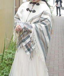 サイドラインチェックポンチョ