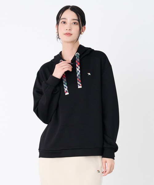 Arnold Palmer（アーノルドパーマー）の「ダンボールポンチ パーカープルオーバー（パーカー・レディース・ブラック/アッシュブラウン/オートミール・S/M/L）」の2枚目の写真