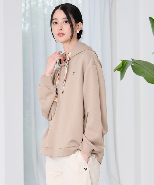 Arnold Palmer（アーノルドパーマー）の「ダンボールポンチ パーカープルオーバー（パーカー・レディース・ブラック/アッシュブラウン/オートミール・S/M/L）」の5枚目の写真