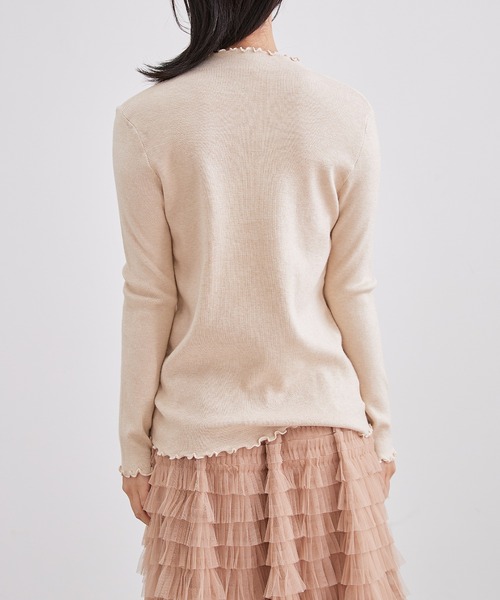 Lace Ladies(レースレディース)の「オフネック メロウ リボン ビジュー ニット トップス(ニット/セーター・レディース・ブラック/アイボリー/チャコールグレー/ベージュ・FREE)」の17枚目の写真
