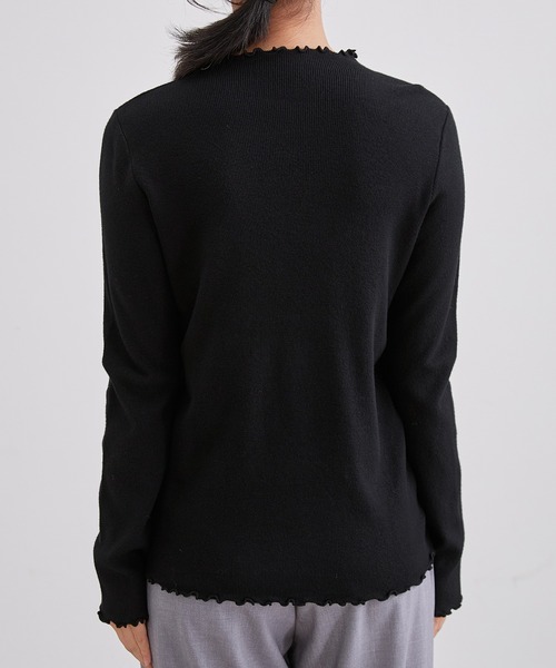 Lace Ladies(レースレディース)の「オフネック メロウ リボン ビジュー ニット トップス(ニット/セーター・レディース・ブラック/アイボリー/チャコールグレー/ベージュ・FREE)」の22枚目の写真