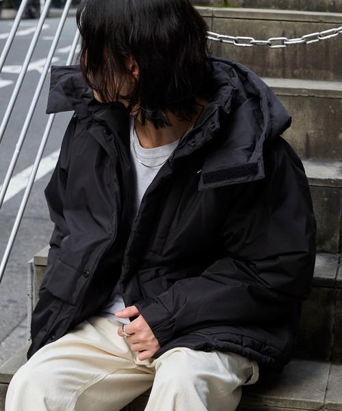 ボーダーズアットバルコニー パディングジャケット 中綿 36 ブラック 新品】 BORDERS at BALCONY / ボーダーズアットバルコニー