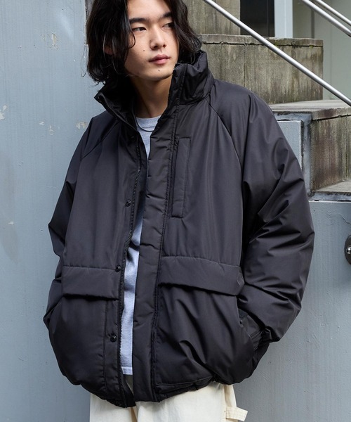 セール】<撥水/防風> 2WAYファンクショナルビッグシルエット フード