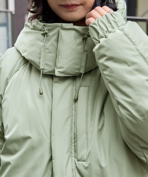 Bark ダウンジャケット セール】<撥水/防風> 2WAYファンクショナルビッグシルエット フード