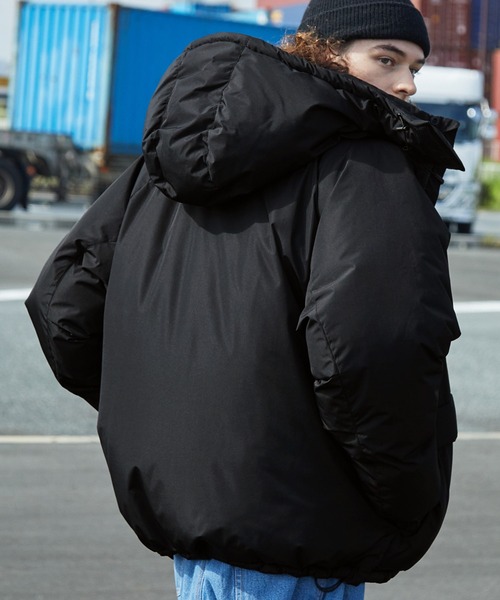 BARK MANHATTAN(バークマンハッタン)の「【BARK MANHATTAN】<撥水/防風> 2WAYファンクショナルビッグシルエット フード着脱 パディング中綿ジャケット(ダウンジャケット/コート・メンズ・ブラック/アイボリー/チャコール/ライトカーキ・L/M)」の18枚目の写真