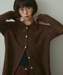 full/fill. | line sheer knit shirt / ラインシアーニットシャツ(ニット/セーター)
