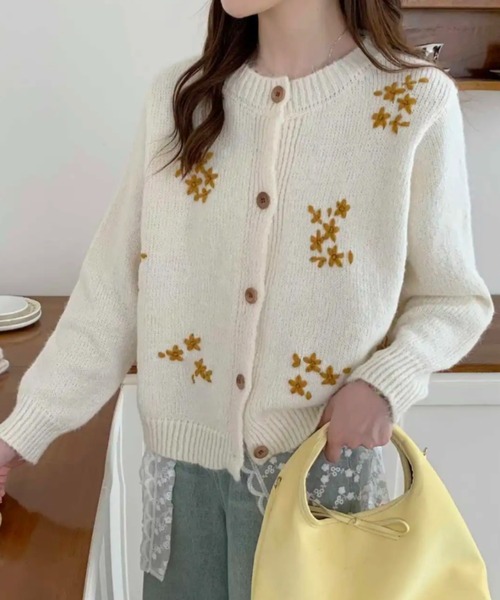 GOLDEN  ニットカーディガン ヤクライクGOLDボタンVネックカーディガン | ファッション通販サイト NUGU