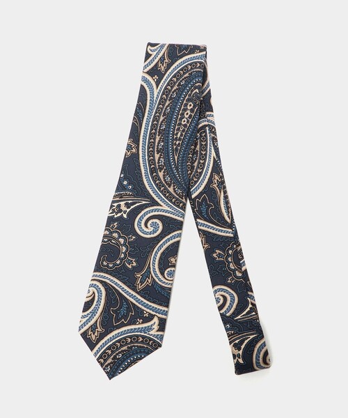 UNITED ARROWS（ユナイテッドアローズ）の「ペイズリープリント ネクタイ（ネクタイ・メンズ・ブラウン系/ネイビー・FREE）」の2枚目の写真