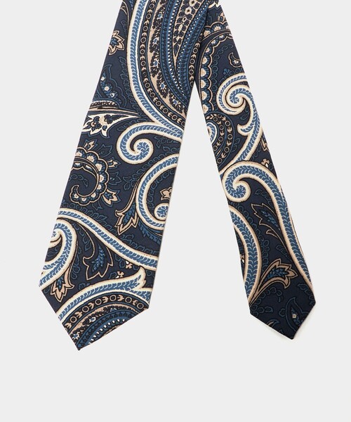 UNITED ARROWS（ユナイテッドアローズ）の「ペイズリープリント ネクタイ（ネクタイ・メンズ・ブラウン系/ネイビー・FREE）」の4枚目の写真