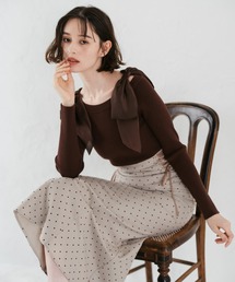 31 Sons de mode | 2025秋冬新作 肩リボンシアーニット(ニット/セーター)