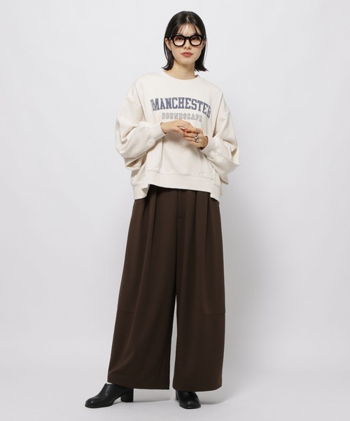 niko and...(ニコアンド)の「サンドブラスト風リメイクプルオーバー(スウェット・レディース・レッド/チャコール/アイボリー・MEDIUM/LARGE)」の22枚目の写真