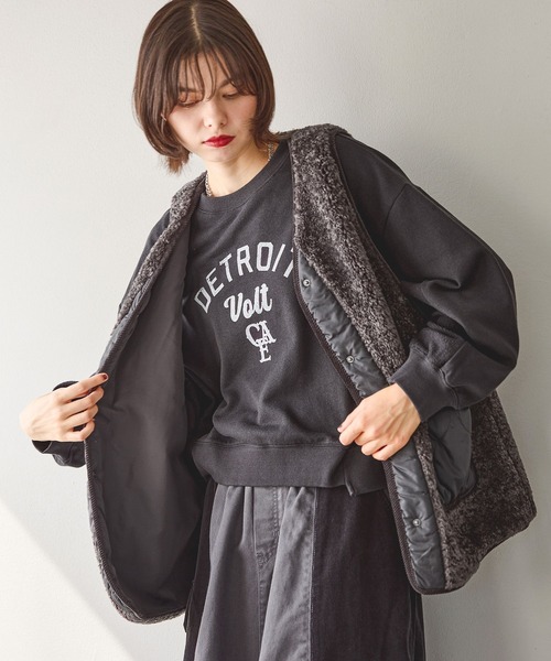 サンドブラスト風リメイクプルオーバー（スウェット）｜niko and