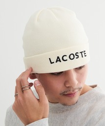 LACOSTE(���R�X�e)�́yLACOSTE�z���R�X�e LACOSTE EMB KNIT �j�b�g�X�@�R�b�g���j�b�g L1409(�j�b�g�L���b�v/�r�[�j�[)
