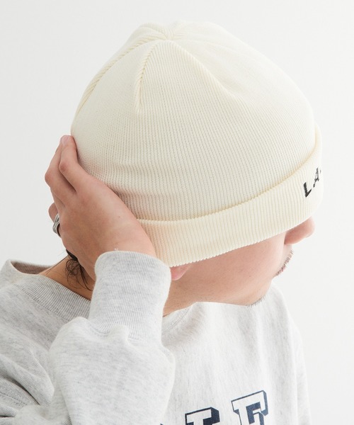 LACOSTE(ラコステ)の「【LACOSTE】ラコステ LACOSTE EMB KNIT ニット帽 コットンニット L1409 CBS(ニットキャップ/ビーニー・メンズ・ブラック/グレー/ベージュ/ホワイト/グリーン・FREE)」の14枚目の写真