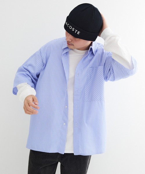 LACOSTE(ラコステ)の「【LACOSTE】ラコステ LACOSTE EMB KNIT ニット帽 コットンニット L1409 CBS(ニットキャップ/ビーニー・メンズ・ブラック/グレー/ベージュ/ホワイト/グリーン・FREE)」の10枚目の写真