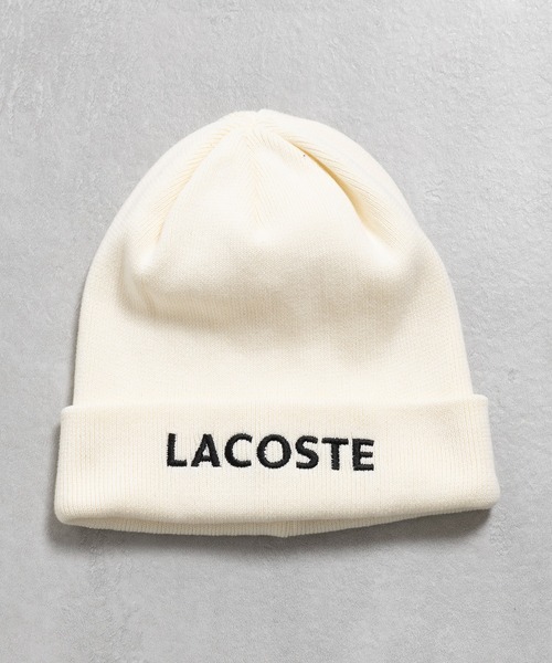 LACOSTE(ラコステ)の「【LACOSTE】ラコステ LACOSTE EMB KNIT ニット帽 コットンニット L1409 CBS(ニットキャップ/ビーニー・メンズ・ブラック/グレー/ベージュ/ホワイト/グリーン・FREE)」の19枚目の写真