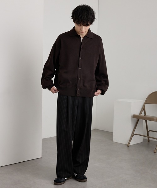 もかとくん　STONE  ブラックニットカーディガン Mサイズ SAINT Mxxxxxx]KNIT CARDIGAN (SM-HR1-0000-073) – R&Co.