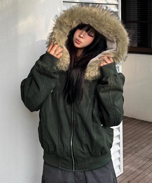 FREEDOMDAY ミリタリージャケット FREEDOMDAY》新品 ぼかしカモフラ ミリタリーフーディジャケット M